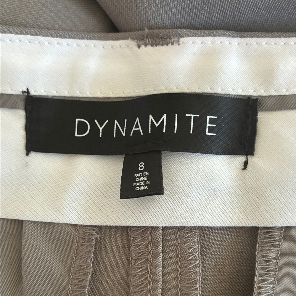 DYNAMITE Stone Gray wide leg pants Trousers size 8 - Picture 8 of 9